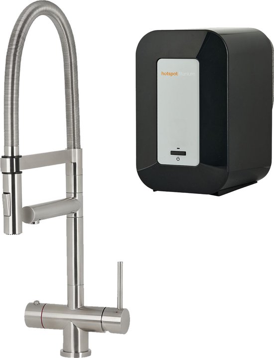 Hotspot Titanium Flex XL RVS 3in1 Kokend Water Kraan 4 Liter