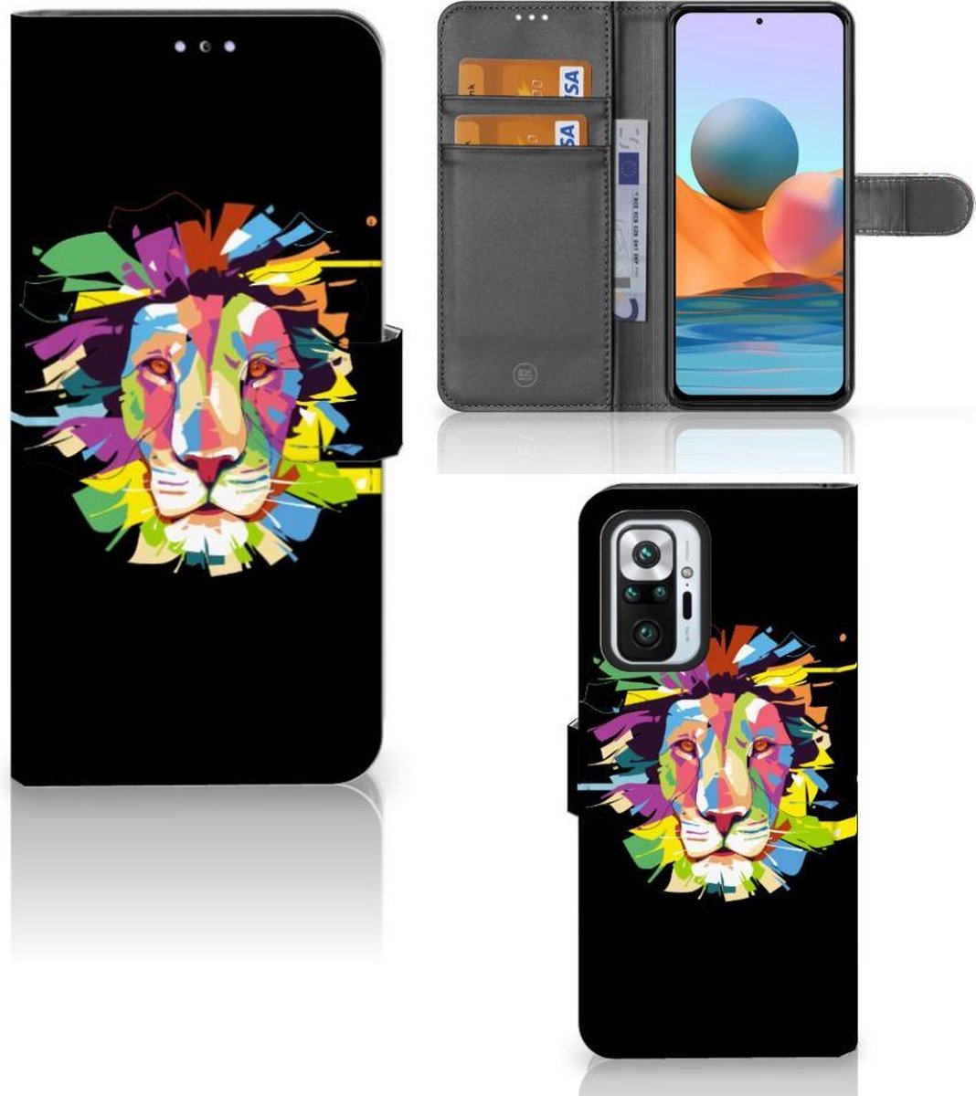 Xiaomi Redmi Note 10 Pro Leuk Hoesje Lion Color