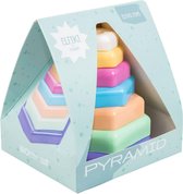 ELFIKI Pyramid - Stapeltoren - Stapelblokken - Peuter Speelgoed - Montessori Speelgoed 1 jaar - Duurzaam speelgoed 1 Jaar