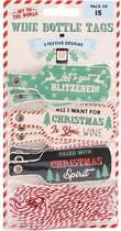 CGB Joy to the World Wine Bottle Tags Pack of 15