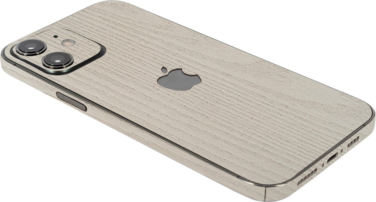 ScreenSafe Skin iPhone 12 Summerset Mauve Wood met logo