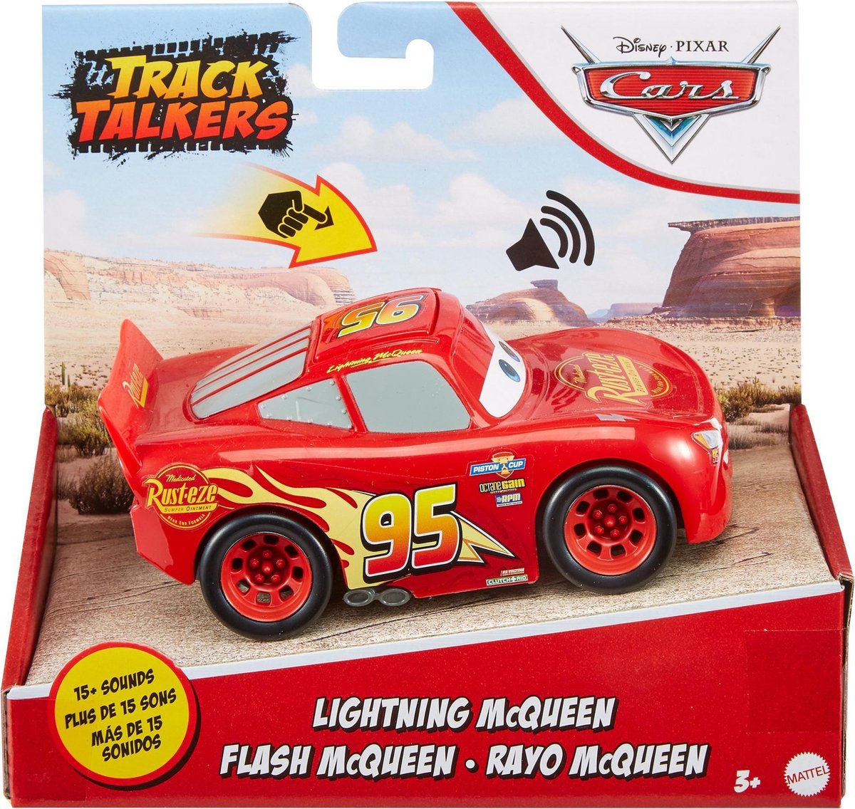 cars disney voiture flash mc queen sonore lumineux yeux articulés