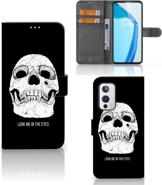Bookcase OnePlus 9 GSM Case Skull Eyes