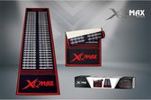 Xq Max Dartmat Check-out 285 X 80 Cm Zwart/rood