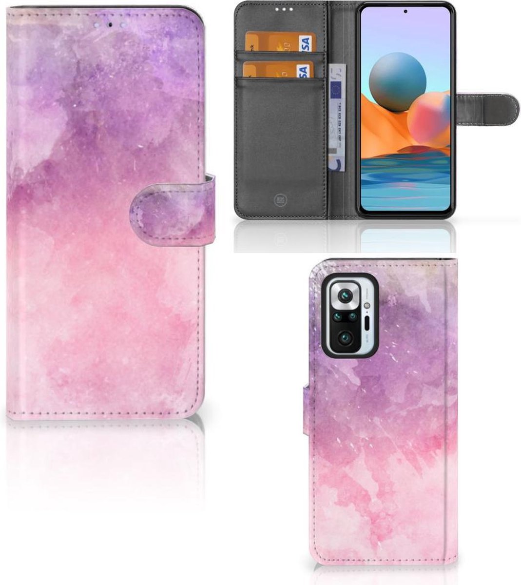 Hoesje Xiaomi Redmi Note 10 Pro Pink Purple Paint