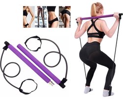 Pilates Sticks - Professionele Fitness Bar - Pilates Stick - Yoga Stok - Pilates Set - Weerstandsbanden - Pilates Bar - Full Body Workout - Thuis Gym - Fitness Elastiek - Gymstick