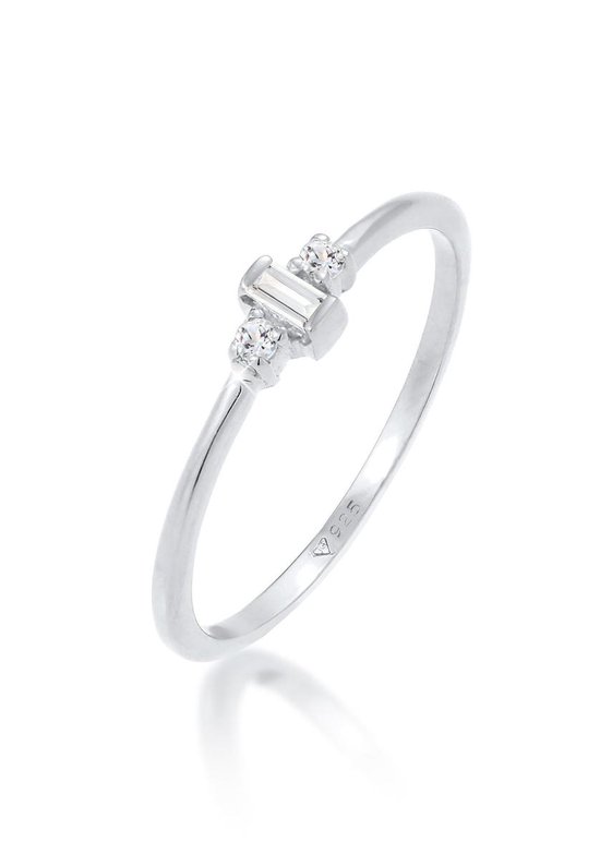 Elli PREMIUM Dames Ring Elli PREMIUM Ring Dames Solitaire Verloving Filigraan met Topaas in 925 sterling zilver verguld