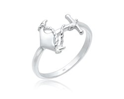 Elli - Ring - Dames Anker Symbool Maritiem Speels 925 Sterling Zilver - Dames