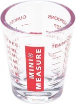 Medina Mini-Gobelet doseur 6,1 x 0 Cm 30 ml transparent/rouge