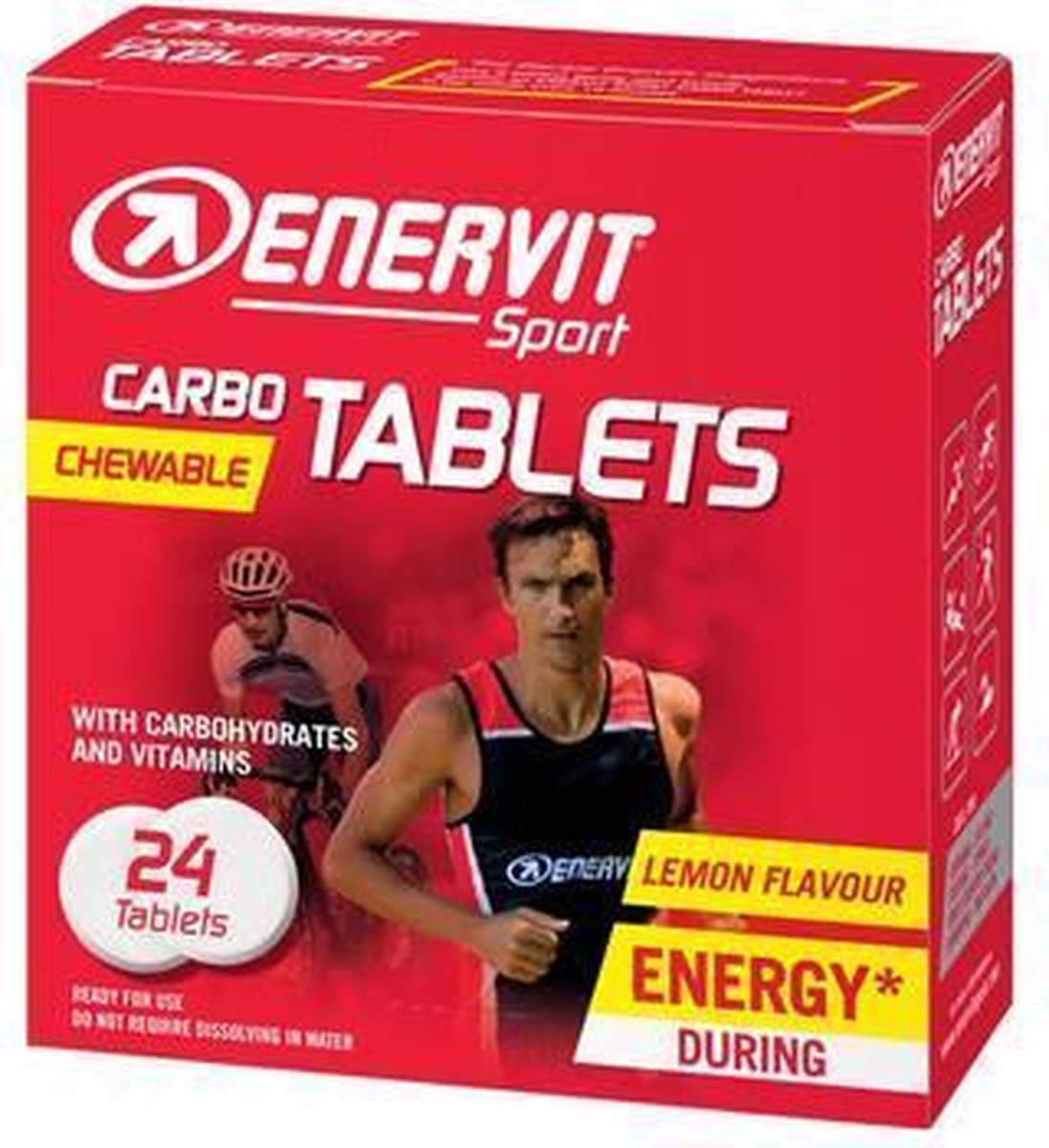CHEW CARBO TABLETS LEMON 24 TABLETS X 4GR