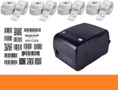 Barcode Labelprinter (USB + Netwerk) inclusief 12 rollen van 2.000 etiketten (60x25 mm)