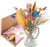 Bloomposy Pastel | Droogbloemen |Hoogte 30cm | Brievenbus bloemen | Bloompost
