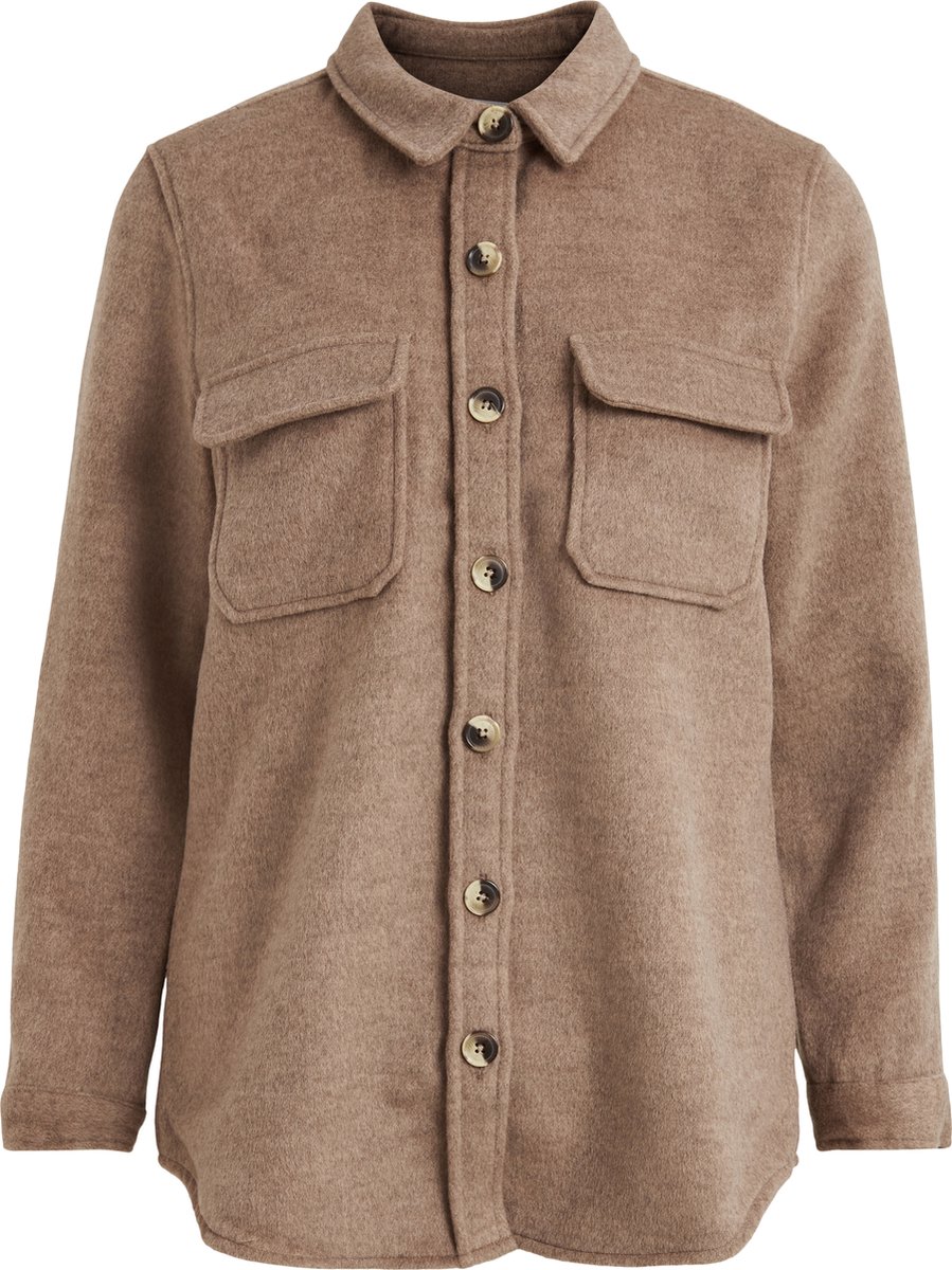 Objfreya Re L S Jacket Jacket White Sand