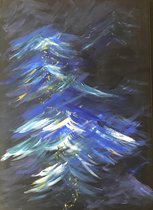 Uniek schilderij - Abstract impresionistisch - Waterlichamen deel 2: Norma Jeane