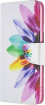 Nokia G20 Hoesje - Mobigear - Design Serie - Kunstlederen Bookcase - Sunflower - Hoesje Geschikt Voor Nokia G20