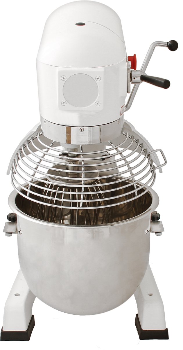 Commerciële Voedsel Mixer / Spiraalmixer - 20 Liter - 3 Versnellingen - 3 Opzetstukken - GRATIS Deeg Schraper. - Maximaal gewicht: 3 kg/Mix van MonsterShop — afbeelding 4