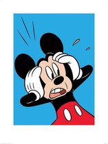 Pyramid Mickey Mouse Shocked Kunstdruk 60x80cm Poster - 60x80cm