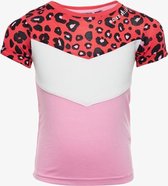 TwoDay meisjes T-shirt met luipaardprint - Roze - Maat 110/116