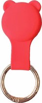 Cicon AirTag Sleutelhanger met kattenoortjes Rood - Airtag Hoesje - Airtag Case - Airtag hanger