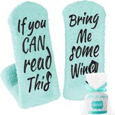 JAXY Vin Socks - Chaussettes d'intérieur Chaussettes - Fluffy Chaussettes - Thick Socks - Bed Chaussettes Women and Men - House Chaussettes d'intérieur Slip Women - Warm Chaussettes - Vin Gift - Funny Chaussettes - Funny Gifts - One Size - New Blue