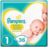 Pampers Premium Protection New Baby Luiers Maat 1 - 36 Luiers