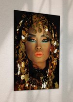 Plexiglas Golden Woman 50 x 70 cm Foto op Plexiglas incl. ophangbeugels