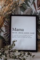 Woordenboekposter Mama