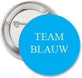 6X Button Team Blauw - babyshower - genderreveal - baby - badge