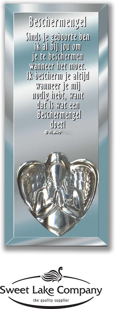 Spiegel met gedicht Mijn Beschermengel, kado met gedicht, emotie, Moederdag, vaderdag
