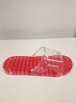 KV Footwear Hoge kwaliteit pvc Antislip Badmassage Slippers - acupunctuur Slippers -Flamingo Rose - Maat 37/39