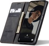 Hoesje geschikt voor Samsung Galaxy A32 5G - Book Case Leer Slimline Zwart
