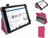"""Folding cover voor 8 inch tablets, ultieme cover!, hot pink , merk i12Cover"""