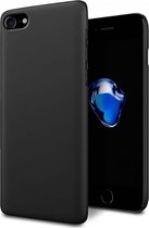 Luxe Hard case Apple iPhone 7/8 Mat Zwart hoesje met een fijne grip