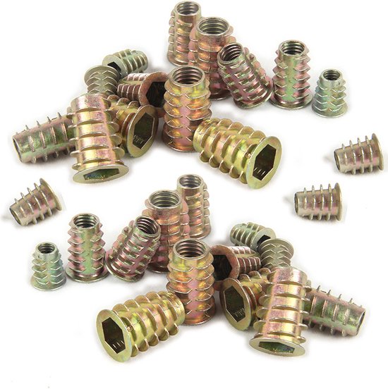 Set de 50 écrous rampes (écrous à visser, M6x10 mm)