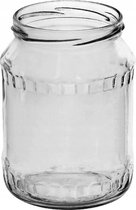 Bocaux en verre 700 ml avec couvercle rotatif baies 8 pcs
