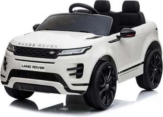 Range Rover Evoque elektrische kinderauto Accu Auto met Bluetooth en afstandsbediening - Wit