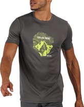 Regatta Fingal V T-shirt - Mannen - donker grijs/groen