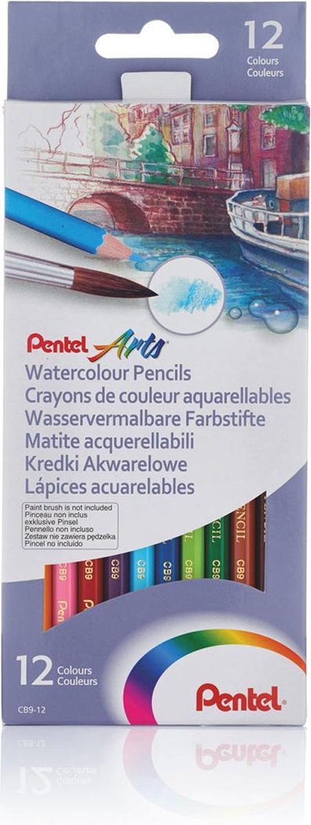 Combinaison De Crayons Aquarelle 46 Pièces, Stylo De Couleur Pour