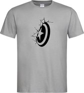 Grijs T shirt met " Captain America " print size XXXL