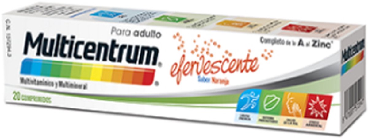 Multicentrum Effervescent Orange Flavor 20 Tablets