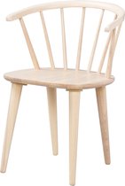 Chaise de salle à manger Nordiq Carmen - Chaise de bar en bois - Whitewash