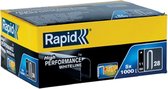 Rapid Cable Staples 28/11 mm DP (blanc) 5 x 1 000 pcs., Boîte