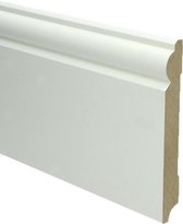Hoge Plinten - MDF - Barok plint - 150 x18 mm - Wit - Voorgelakt - RAL 9010 - Per 5 stuks 2,4 M