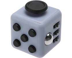 foto van Fidget Cube tegen Stress - Fidget Toys - Speelgoed - Grijs/zwart