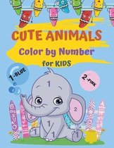 Cute Animals Color By Number For Kids