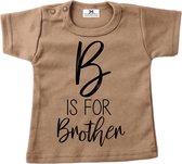 Bekendmaking zwangerschap shirt broer-B is for Brother-Maat 74