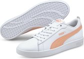 PUMA Smash v2 L Dames Sneakers - Puma White-Apricot Blush-Puma Black - Maat 36