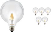 Voordeelpak 6x Sylvania ToLEDo Retro Globe E27 G120 7.5W Helder SL | Vervangt 75W