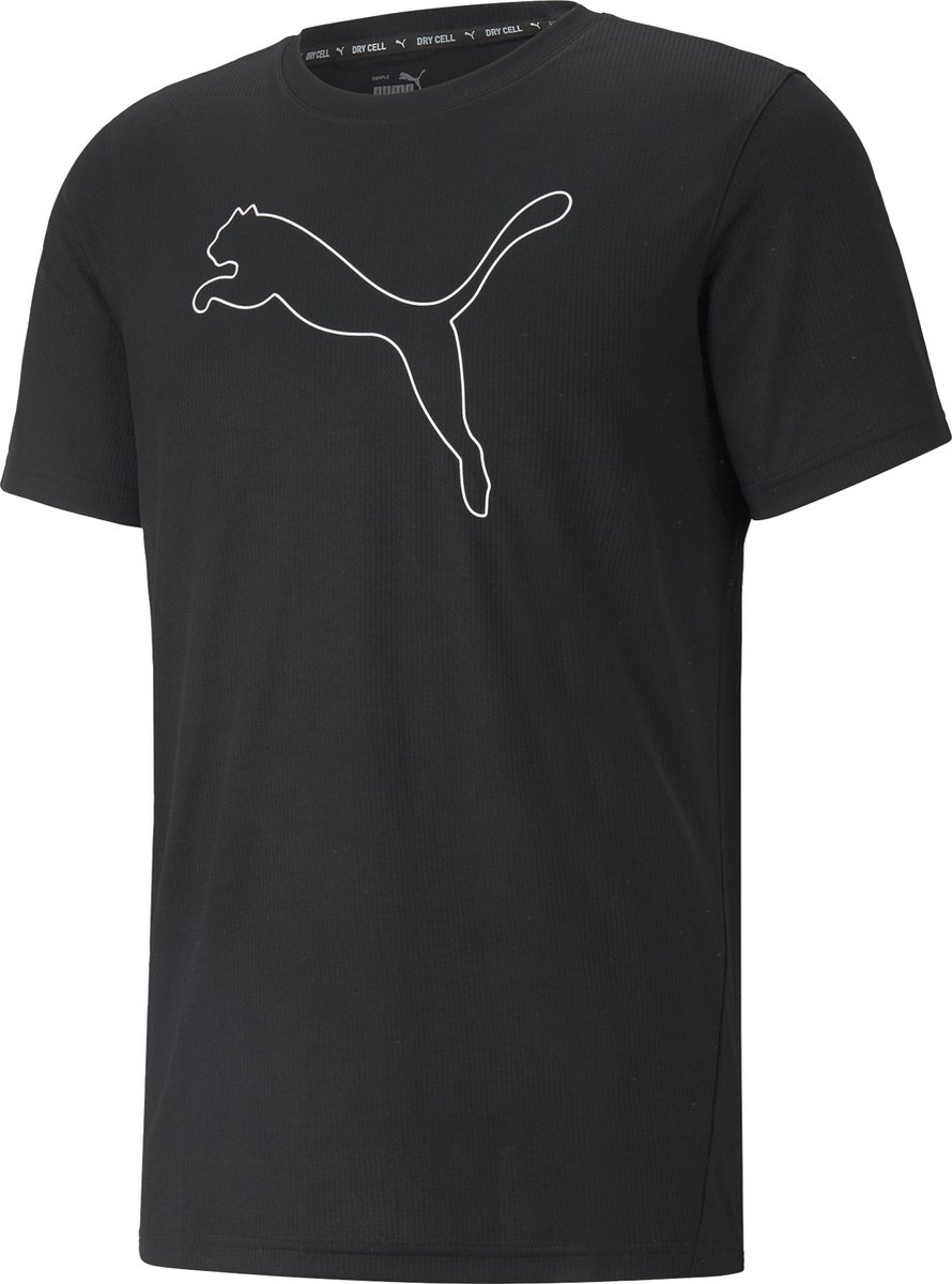PUMA PERFORMANCE CAT TEE M Heren Sportshirt Zwart