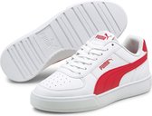 PUMA Caven Jr Unisex Sneakers - Puma White-High Risk Red - Maat 37.5